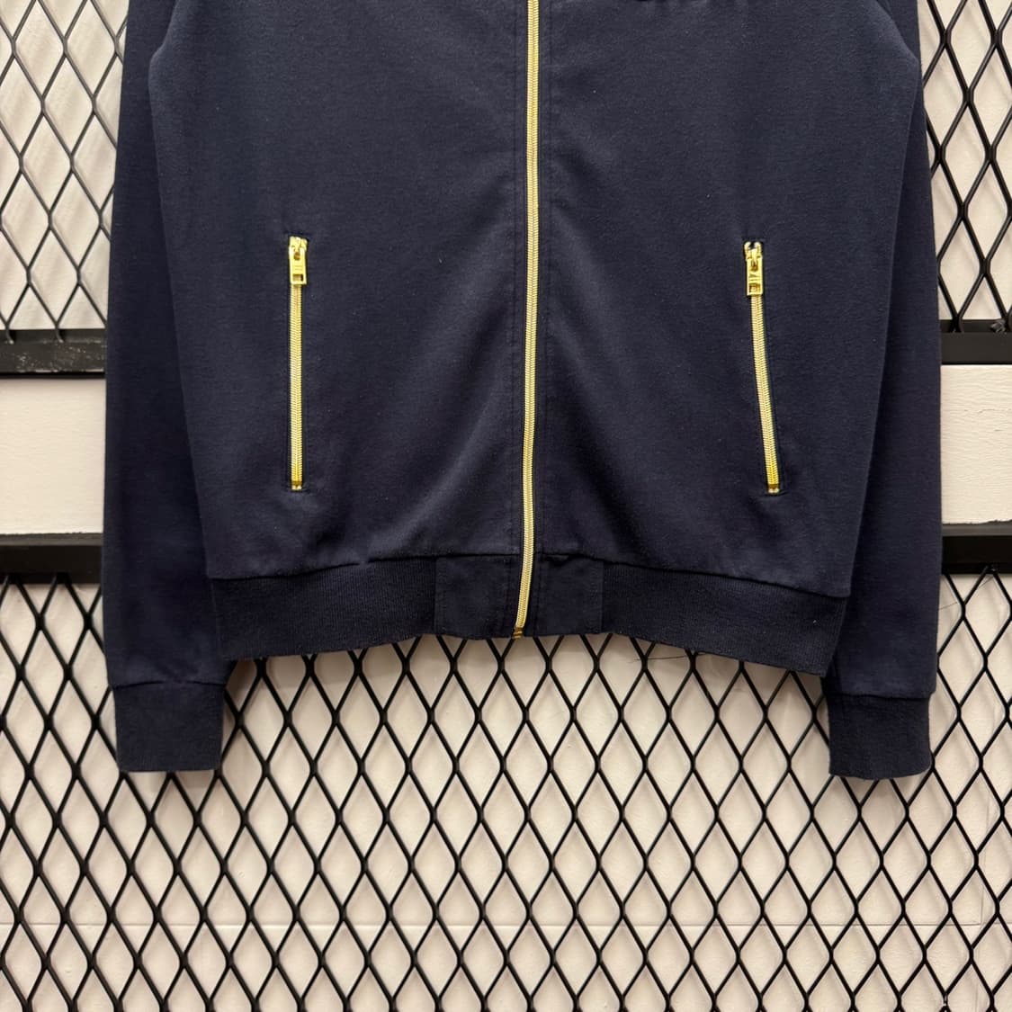 18F/W 타미힐피거 집업 자켓 헤리티지 플래그 금색 지퍼 디테일 네이비 상품이미지4