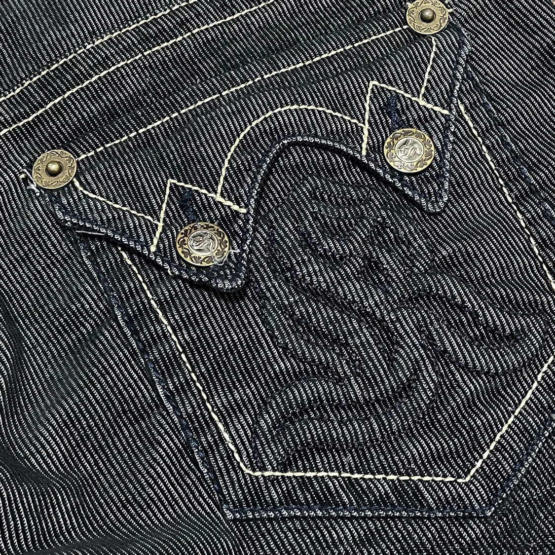 [37] JP빈티지 Kanji 칸지 스트라이프 코듀 데님팬츠 상품이미지3