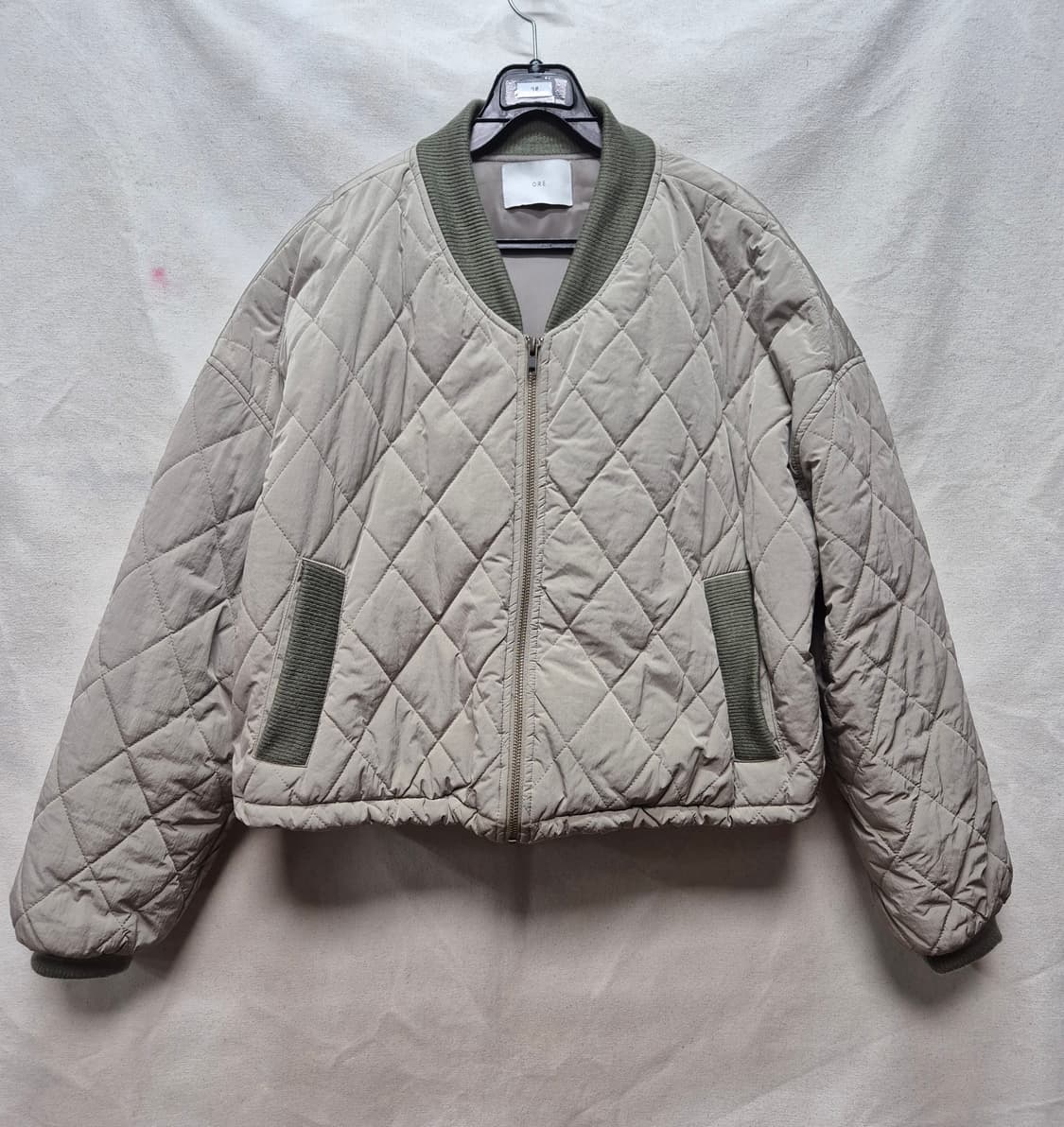 Ore 퀼팅 크롭 점퍼 상품이미지1