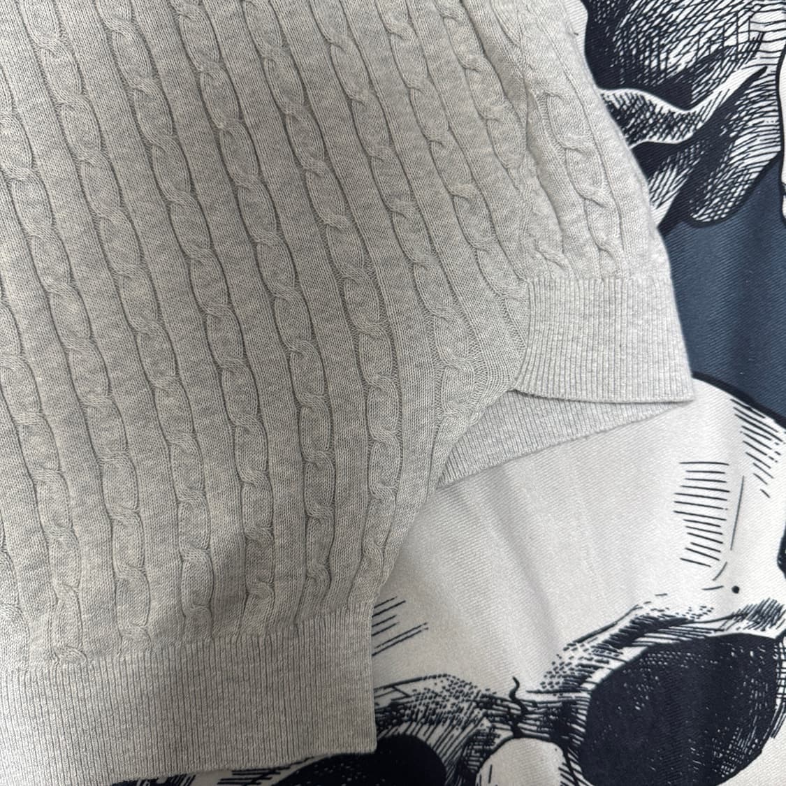 SATUR 새터 언발란스 반팔니트 100사이즈 상품이미지3