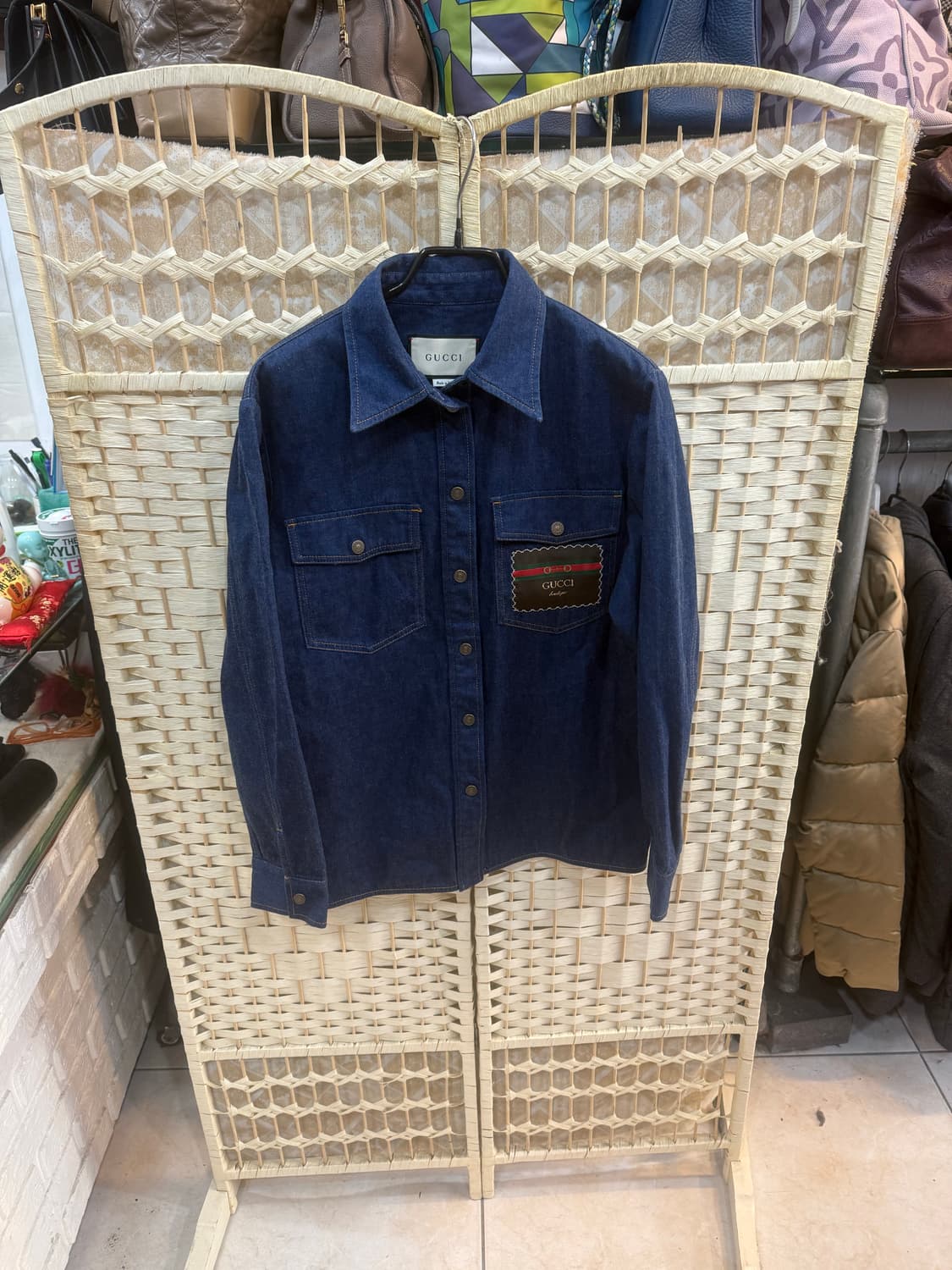 44/66 정품 구찌 데님셔츠 팝니다 상품이미지1