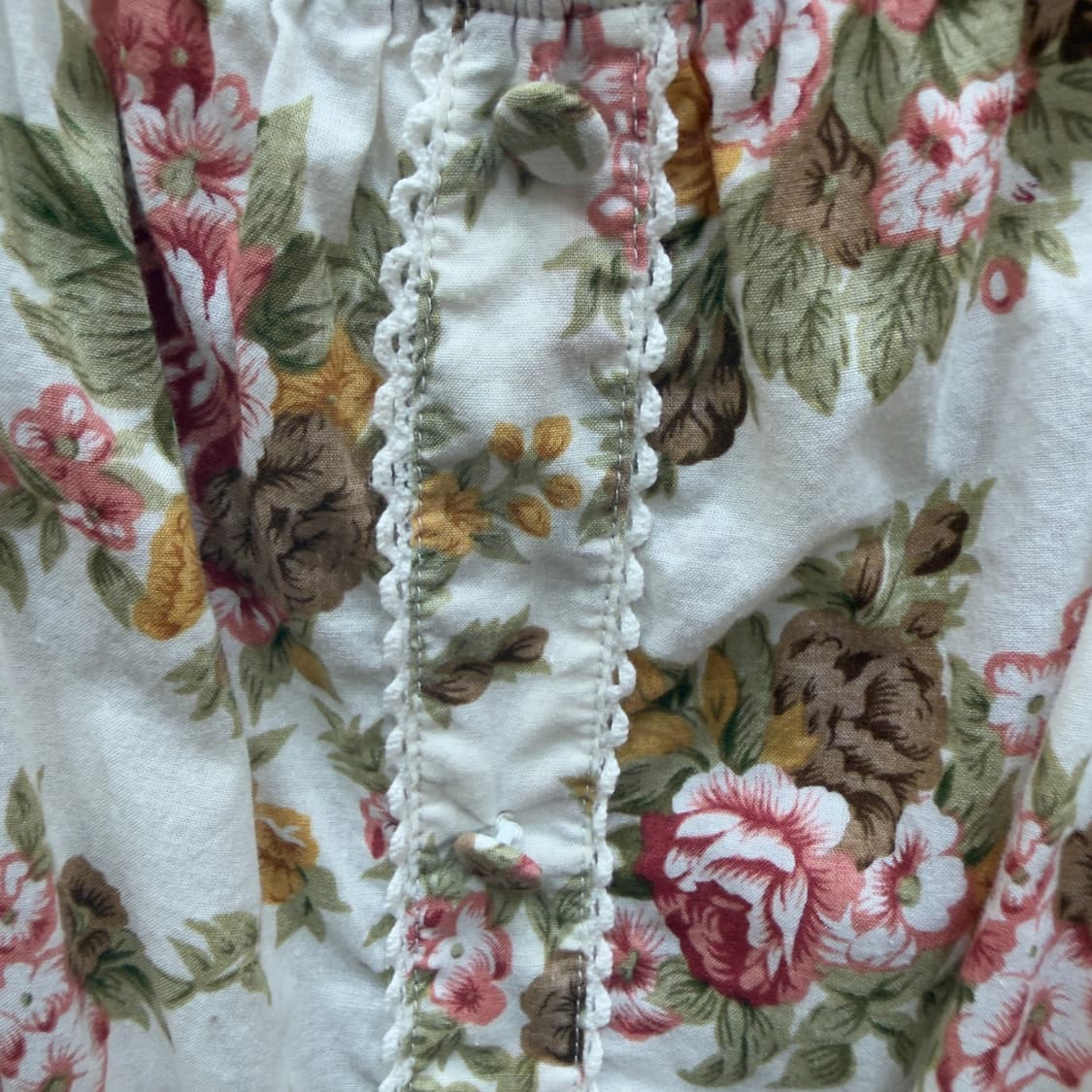 로리즈팜 빈티지 로즈 패턴 레이스 나시 상품이미지4