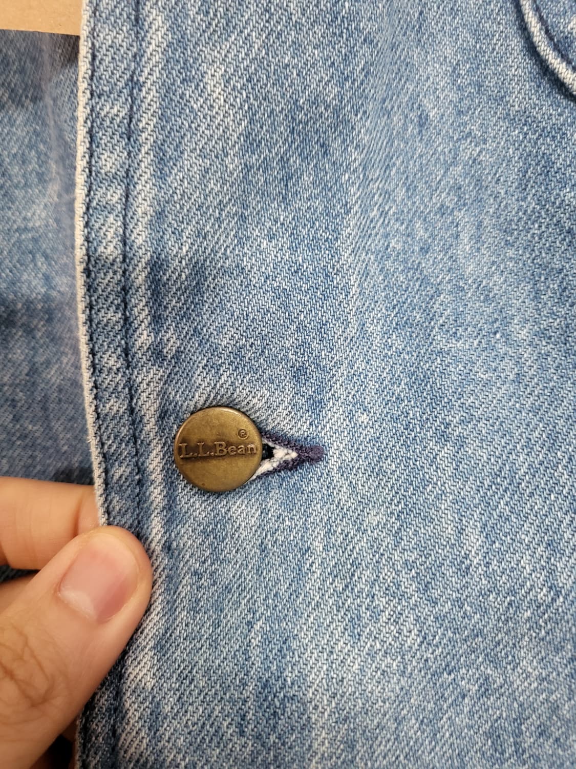 엘엘빈 usa 90s 필드 코트 청자켓 상품이미지3