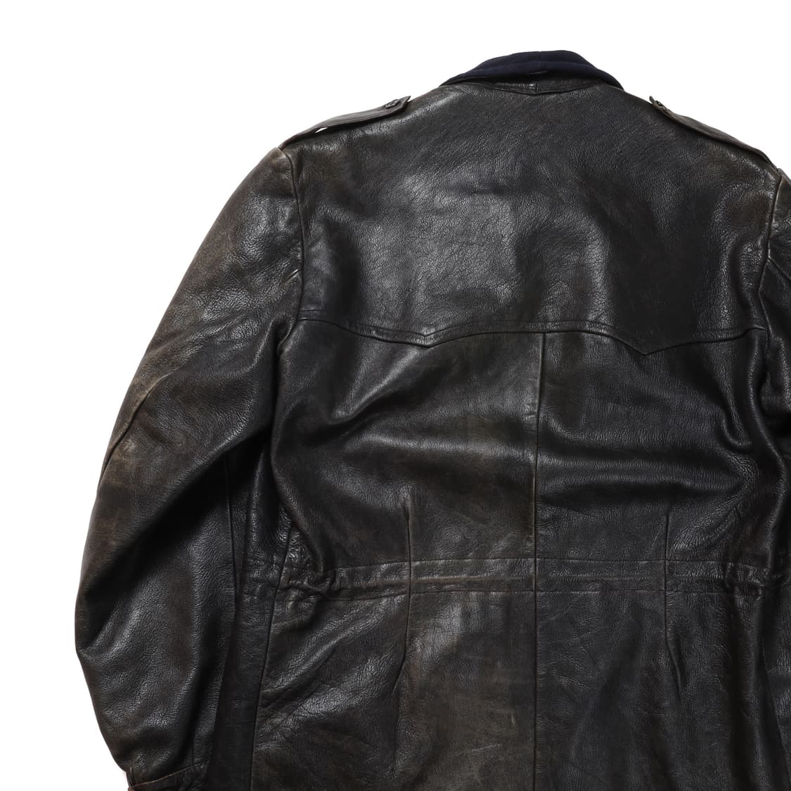 Swedish Militaly Goat Skin Leather Coat 상품이미지5