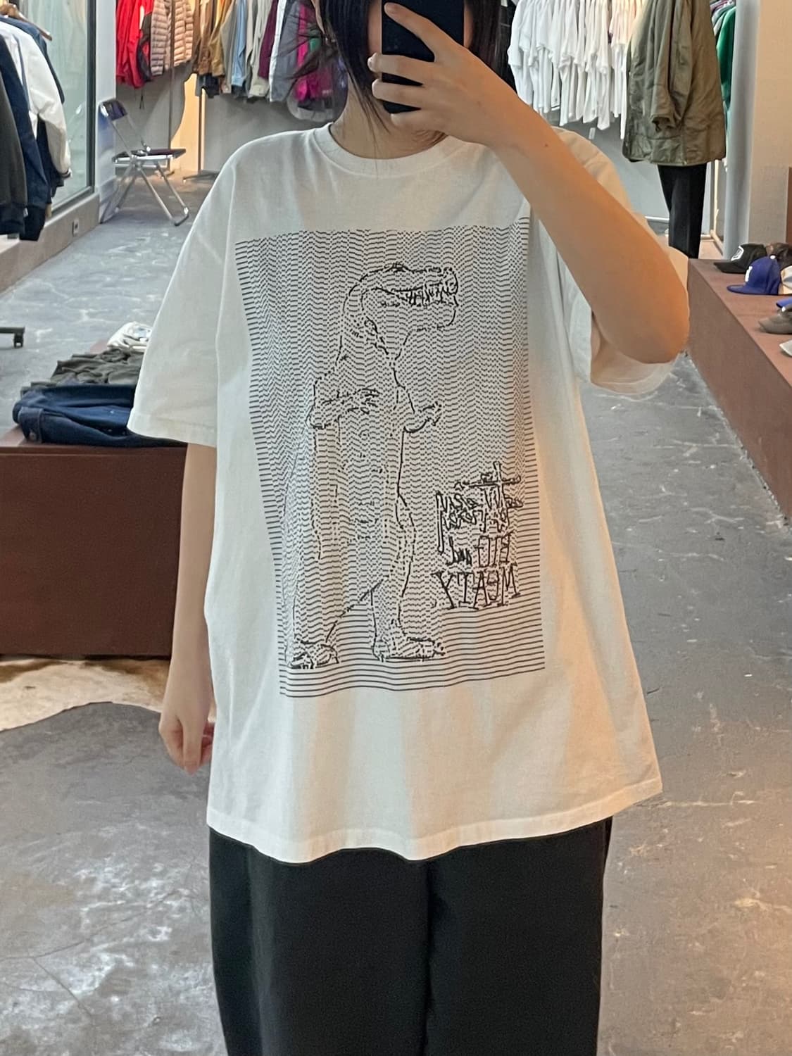 스투시 닷 룹스 화이트 반팔 H2125 상품이미지1