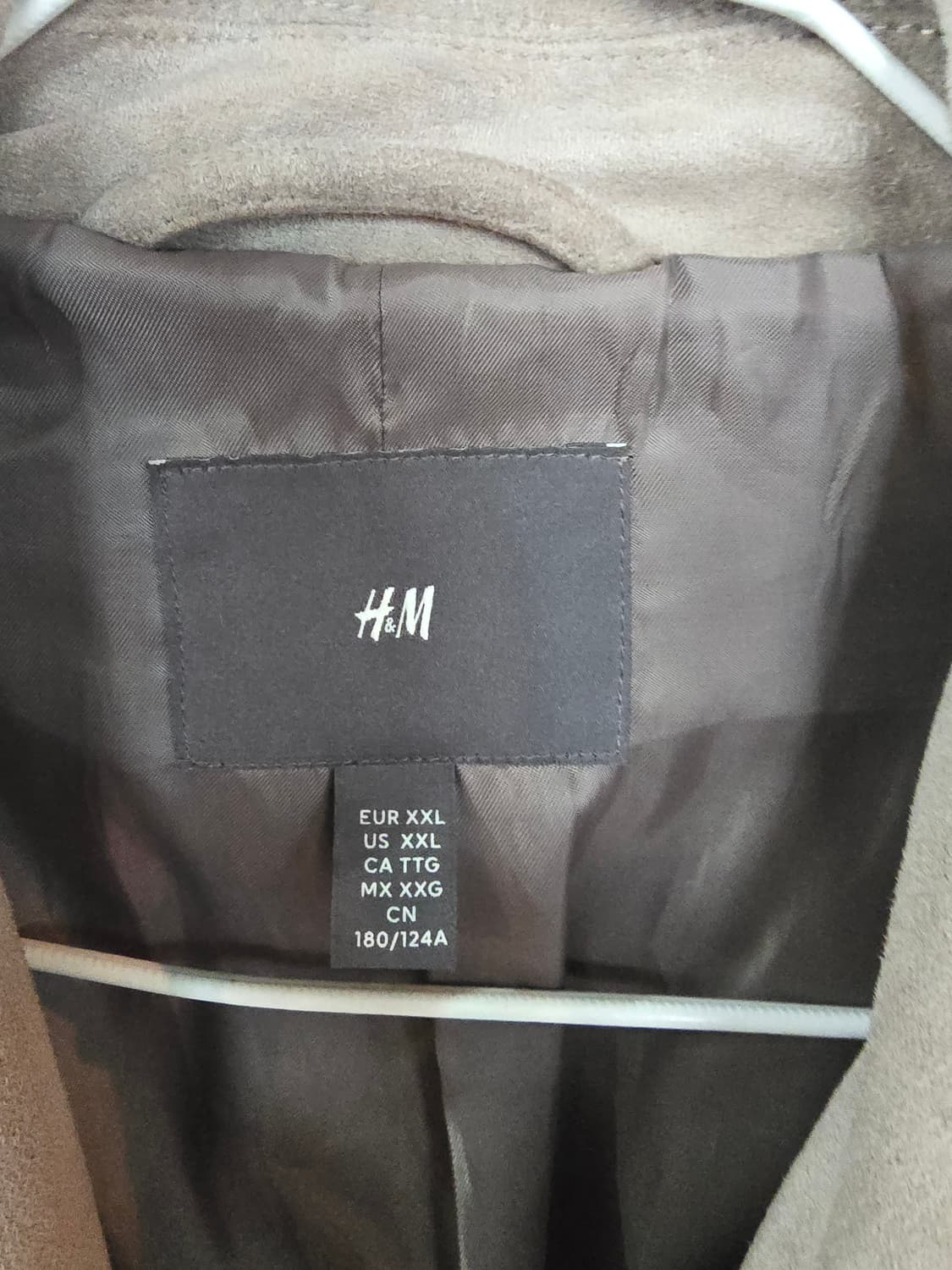 H&M 스웨이드 라이더 자켓 상품이미지4