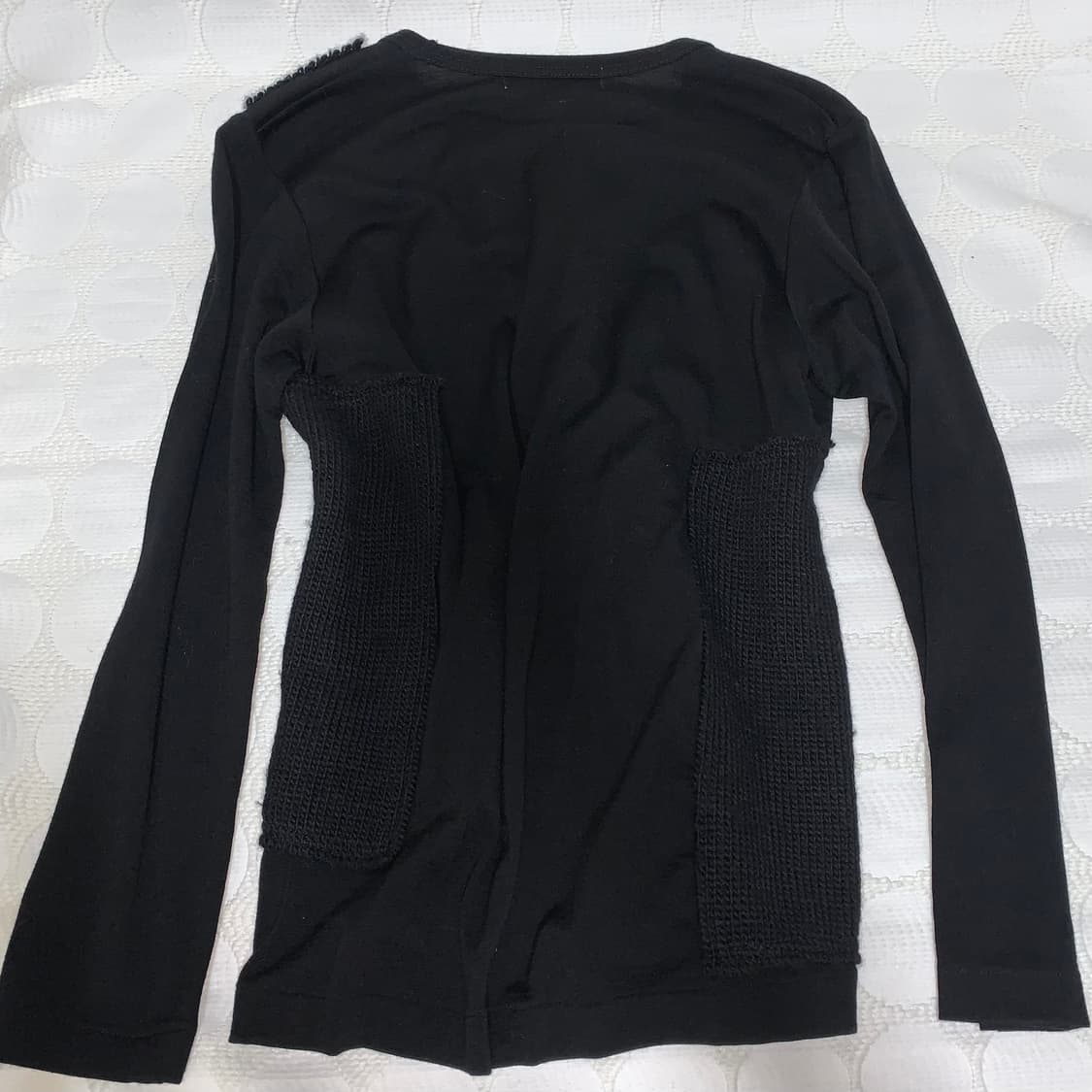 comme des garçons울 니트 배색 긴팔 상품이미지7