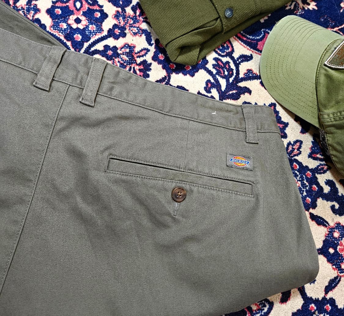 디키즈(Dickies) 카키브라운 스트레이트 코튼 팬츠 38size 상품이미지3