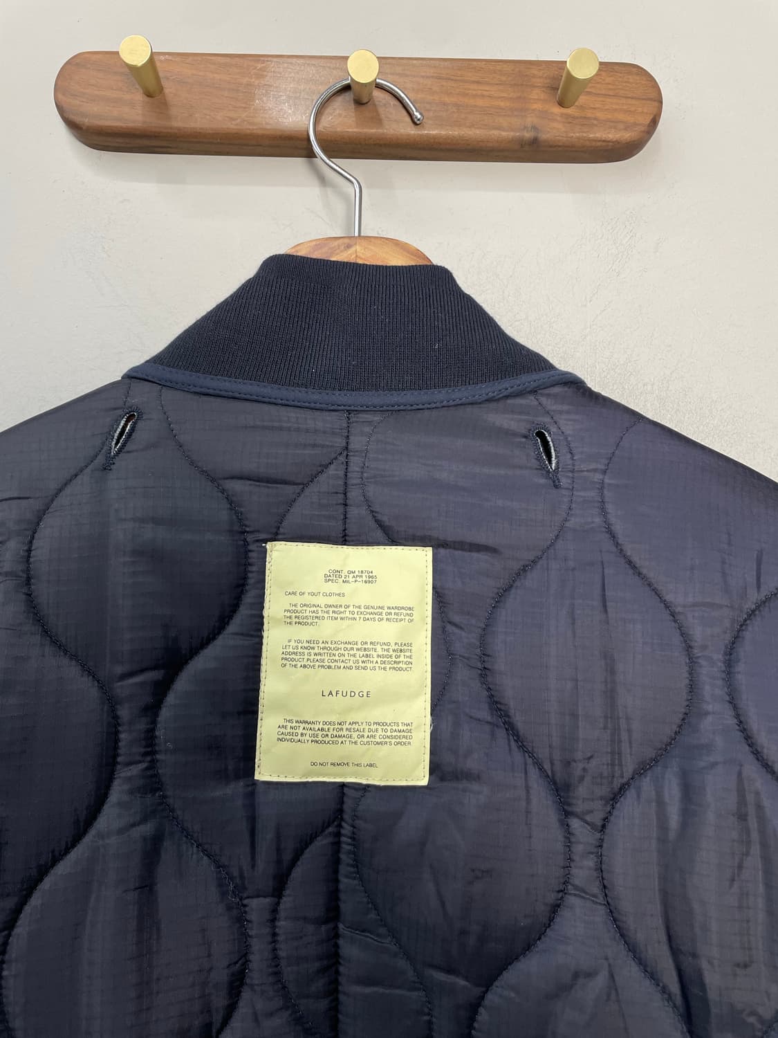 라퍼지스토어 네이비 숏 퀄팅 자켓 H1845 상품이미지6