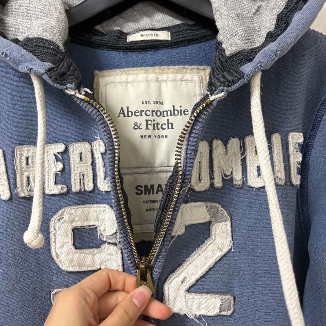 아베크롬비 하늘 후드집업 s (겨쿨 강추) 상품이미지6