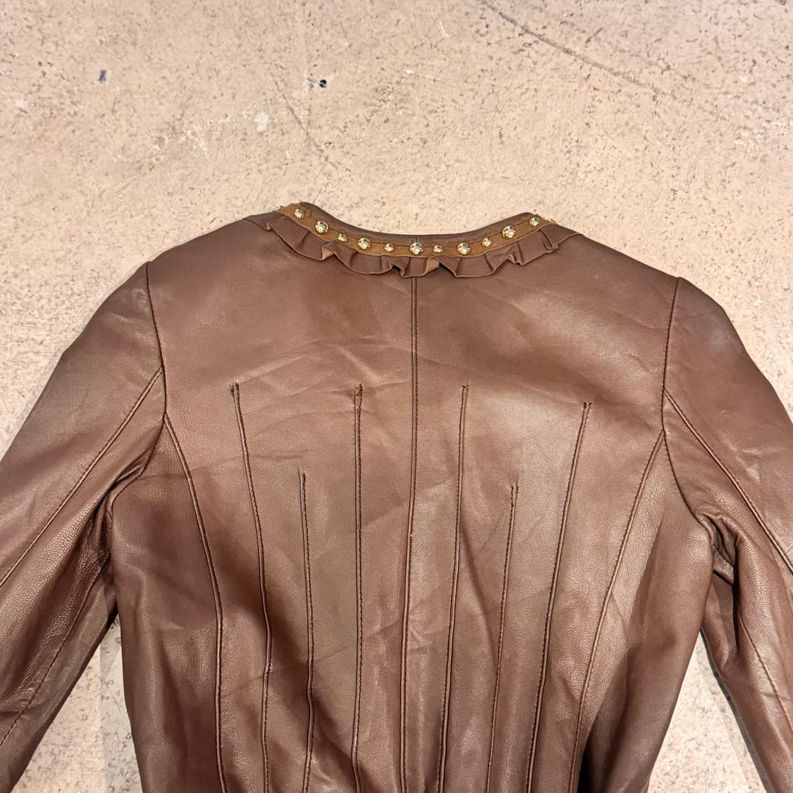 스터드 양가죽 자켓 상품이미지8