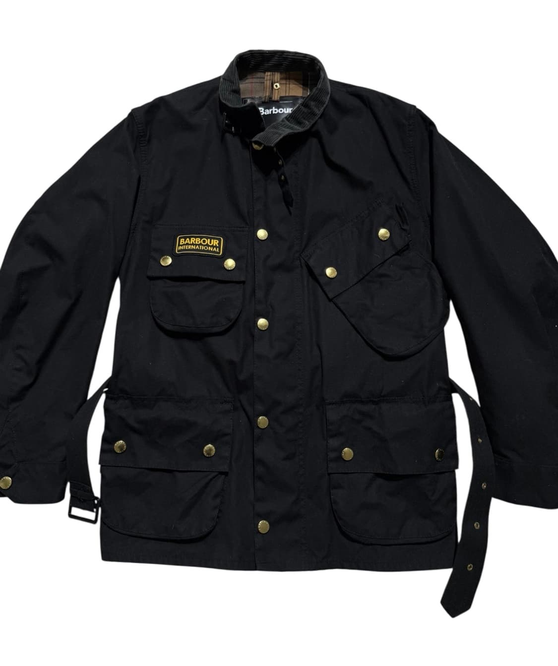 바버 인터네셔널 A7 벨티드 왁스 자켓 상품이미지4