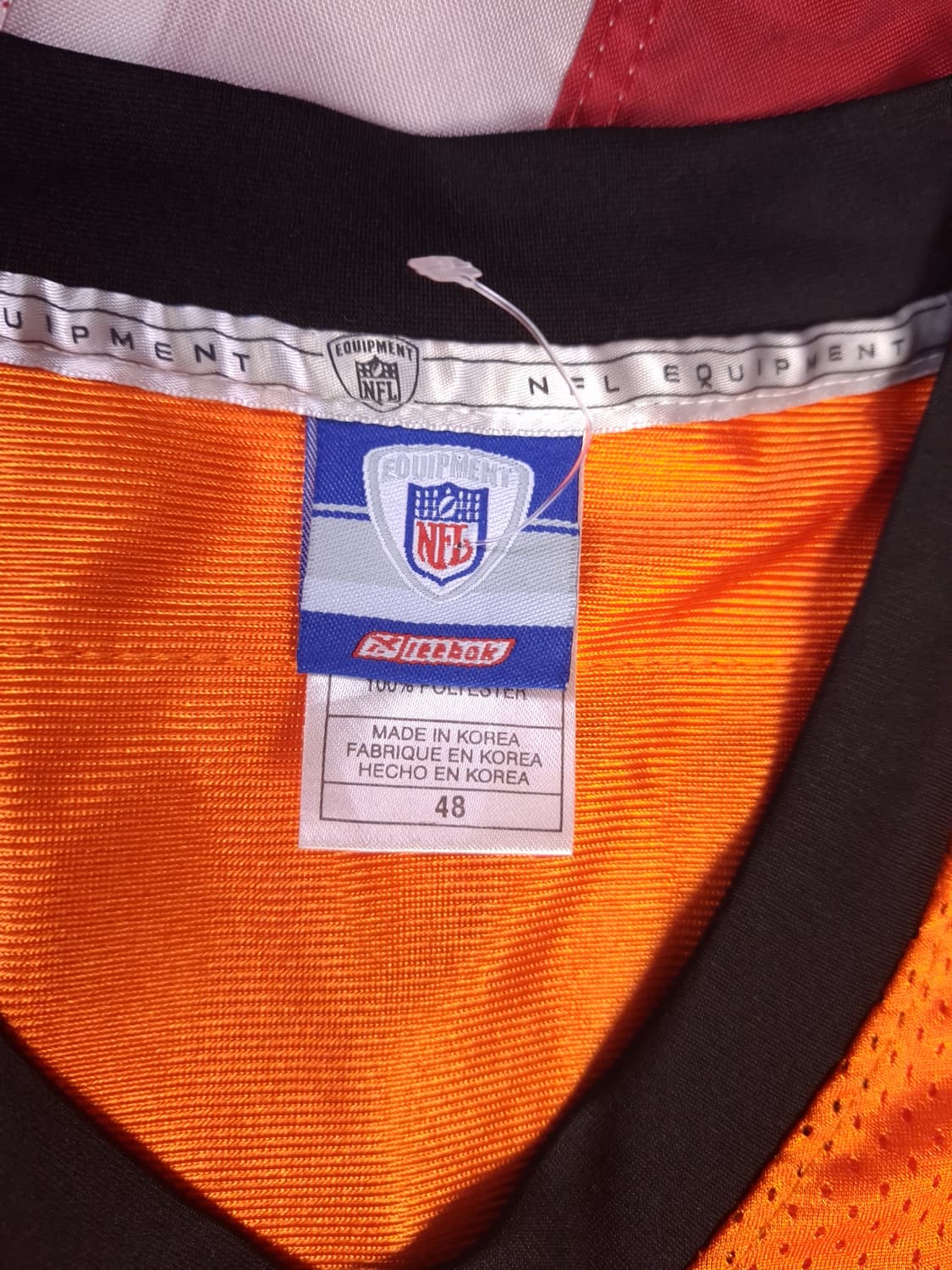 새제품급 오리지날 90's 리복xNFL 신시내티뱅골 유니폼 상품이미지4