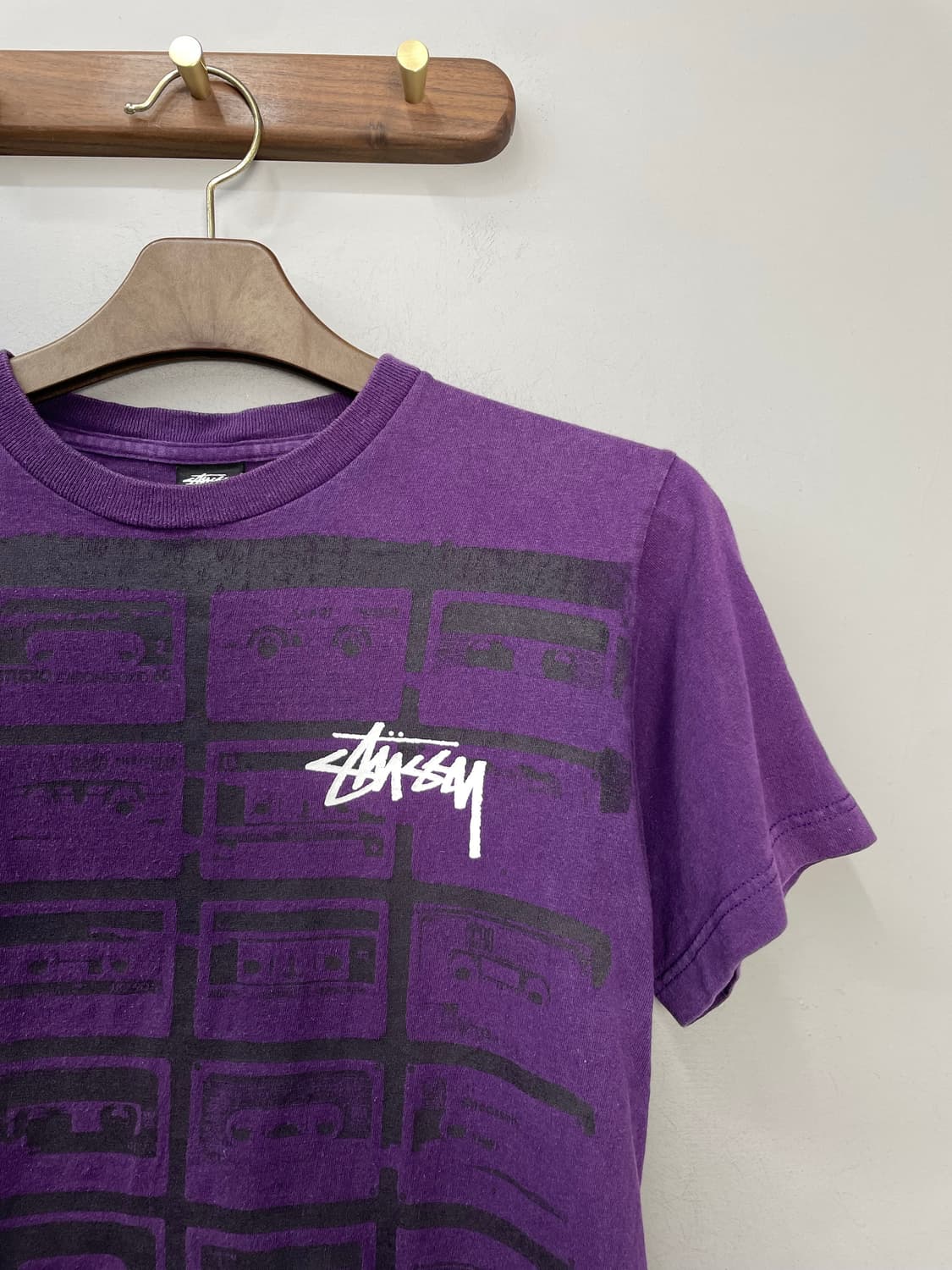 00’s 스투시 퍼플 반팔 H276 상품이미지3