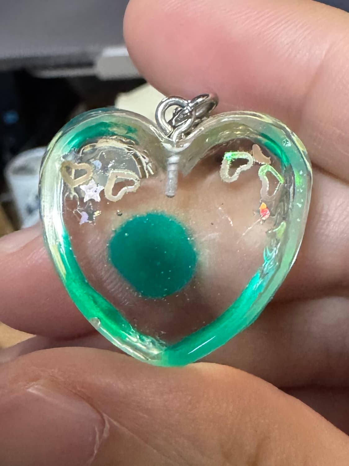 일본 마리모 하트 실버 팬던트 목걸이 후와후와하우스 상품이미지3