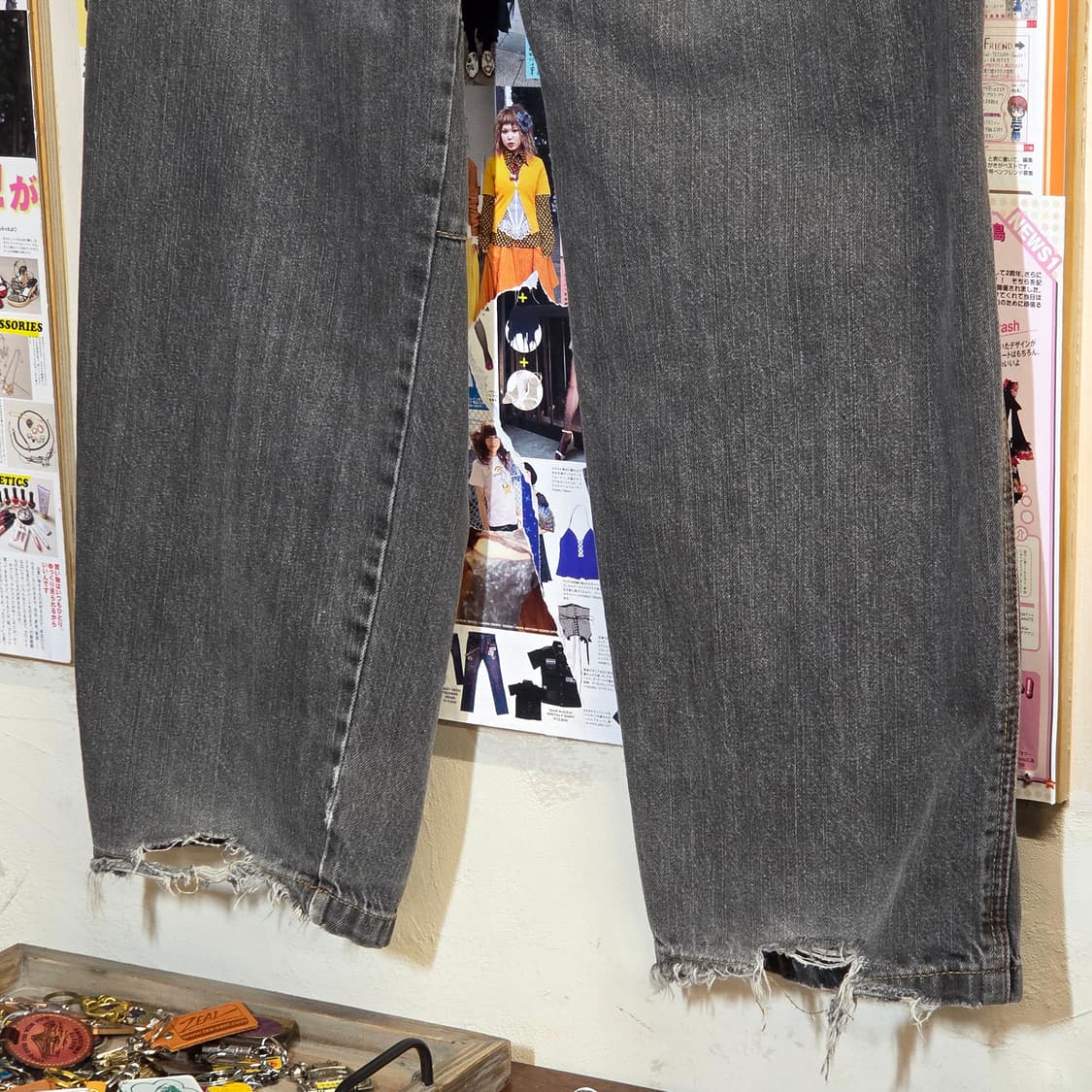 피코 빈티지 카고 그레이 데님 팬츠 상품이미지5