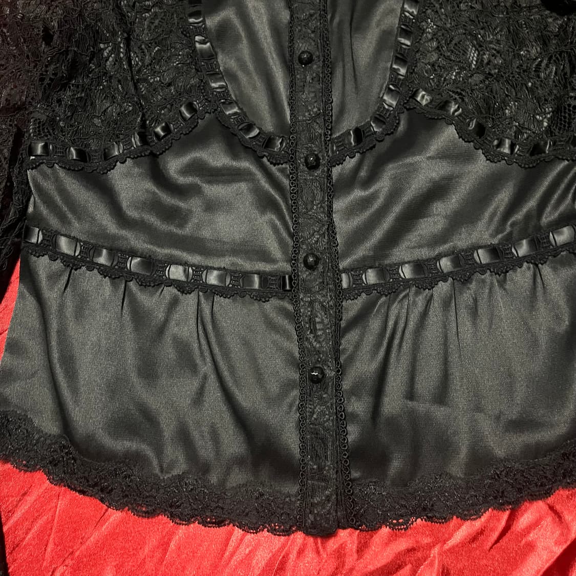 공겜여주 고딕 블라우스 상품이미지3