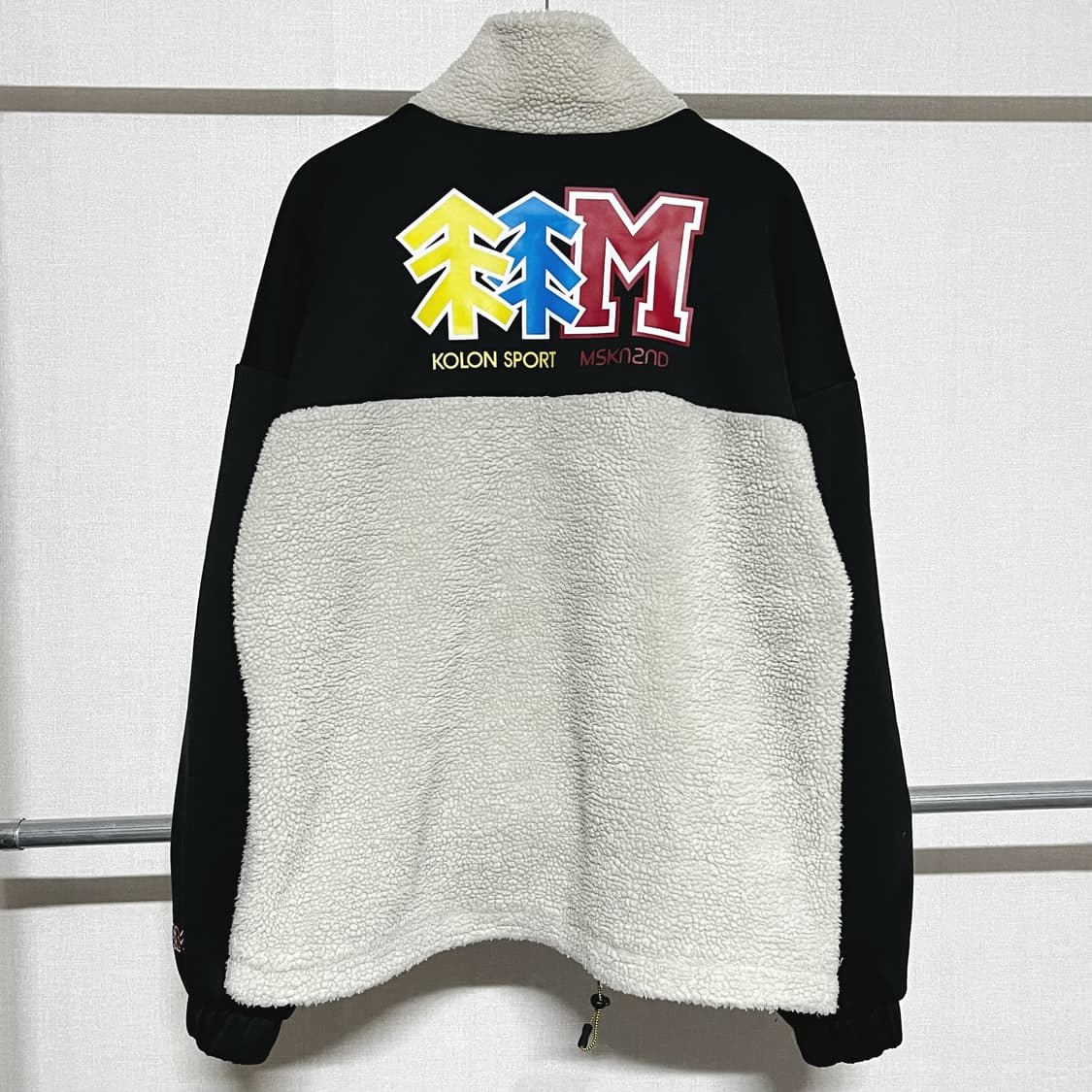 코오롱 스포츠 45주년 뽀글이 반집업 긴팔 M 상품이미지2