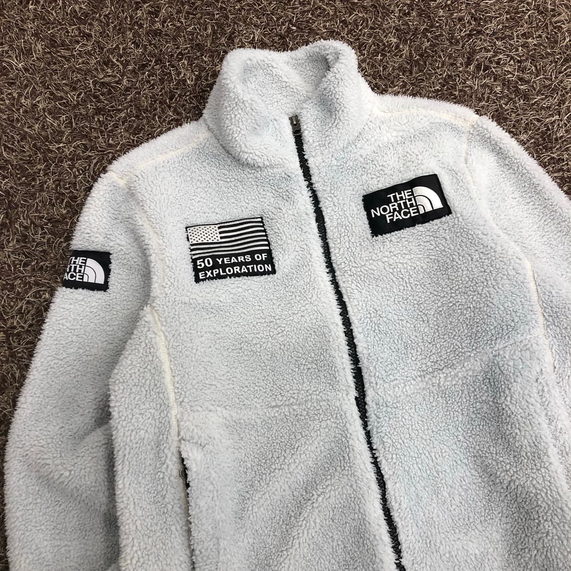 노스페이스 50주년 연하늘 플리스 집업 후리스 자켓 상품이미지2