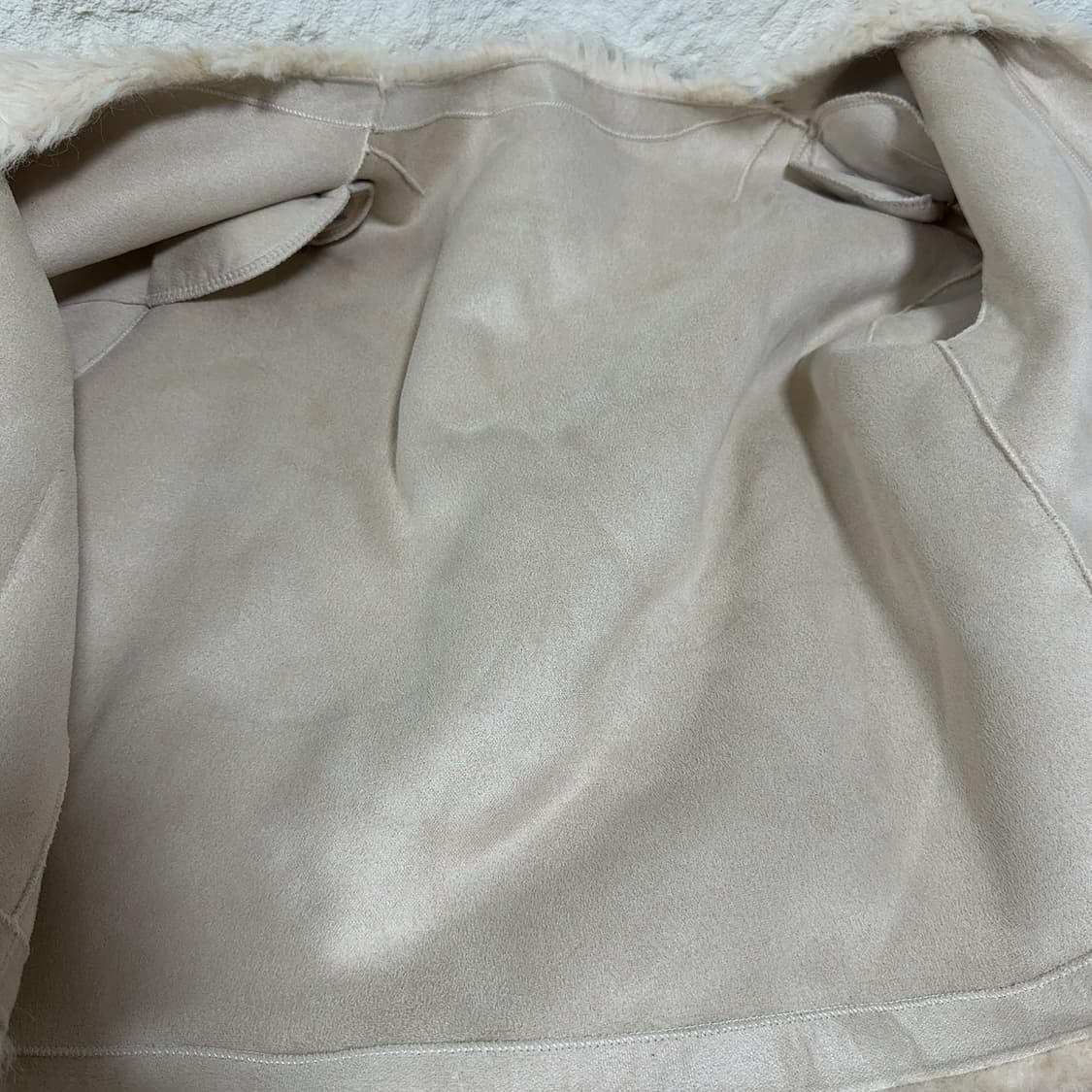 빈티지 인조퍼 양털느낌 무스탕 상품이미지5