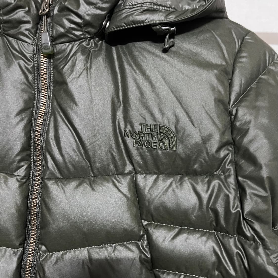 노스페이스 롱패딩 다크그린 100 상품이미지4