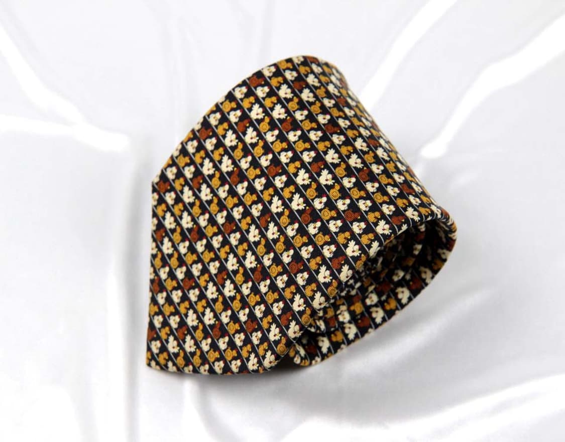 페라가모 9.4cm A등급 남자 명품 넥타이 상품이미지1