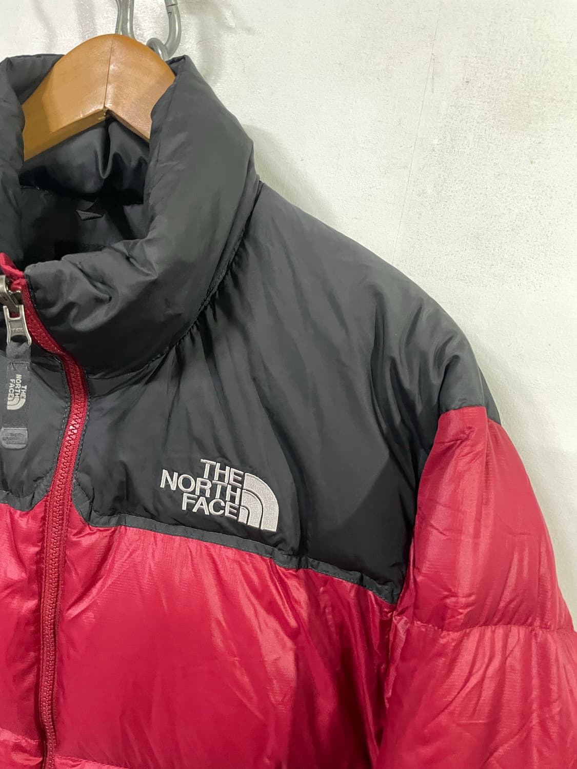 노스페이스 눕시 패딩 점퍼 레어색상 레드 넉넉100 상품이미지3