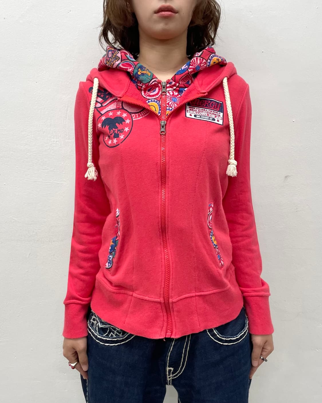 American Flag Double Red Hooded Zip-Up 상품이미지6