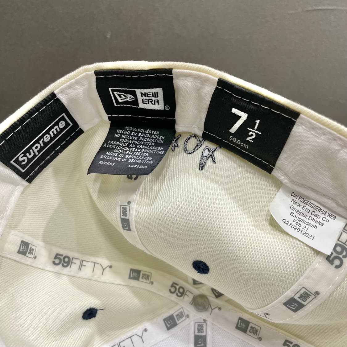 2021 슈프림 곤즈 로고 뉴에라 59.6cm 상품이미지10