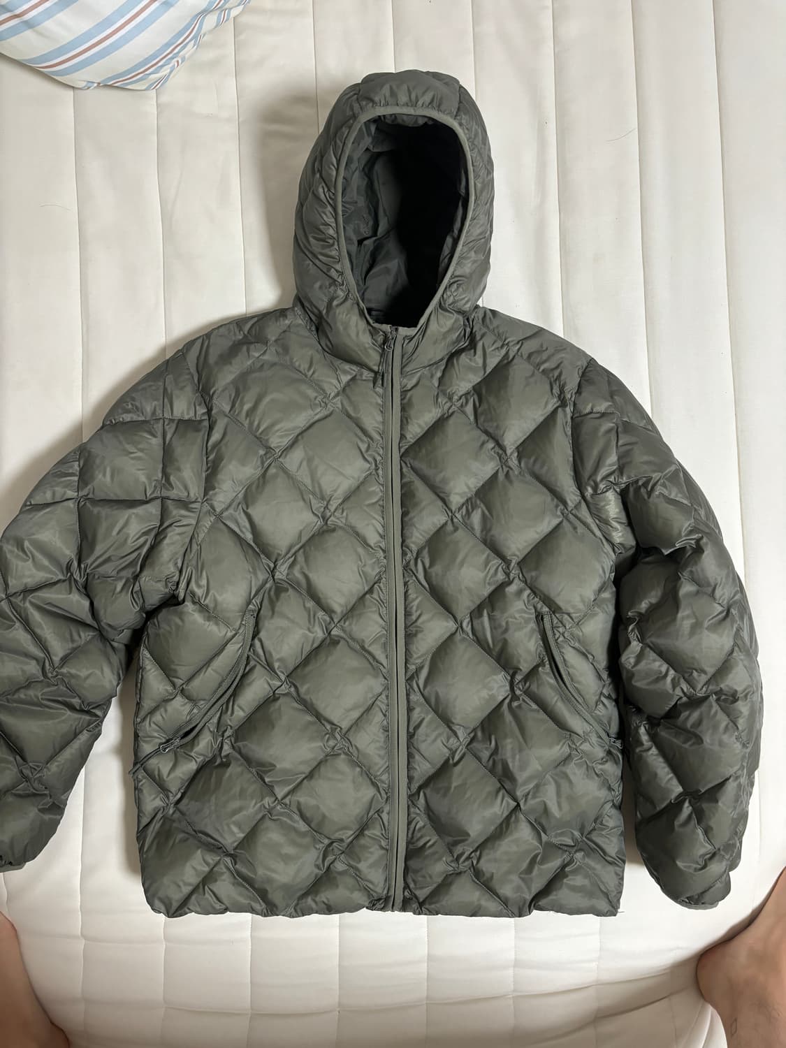 하이킹패트롤 경량패딩 카키 L 상품이미지1