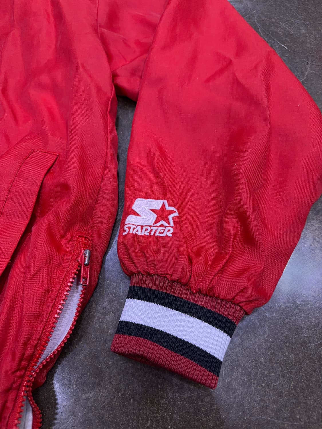 스타터 루이스빌 대학 럭비팀 로고 자수 V넥 웜업 XL 상품이미지6