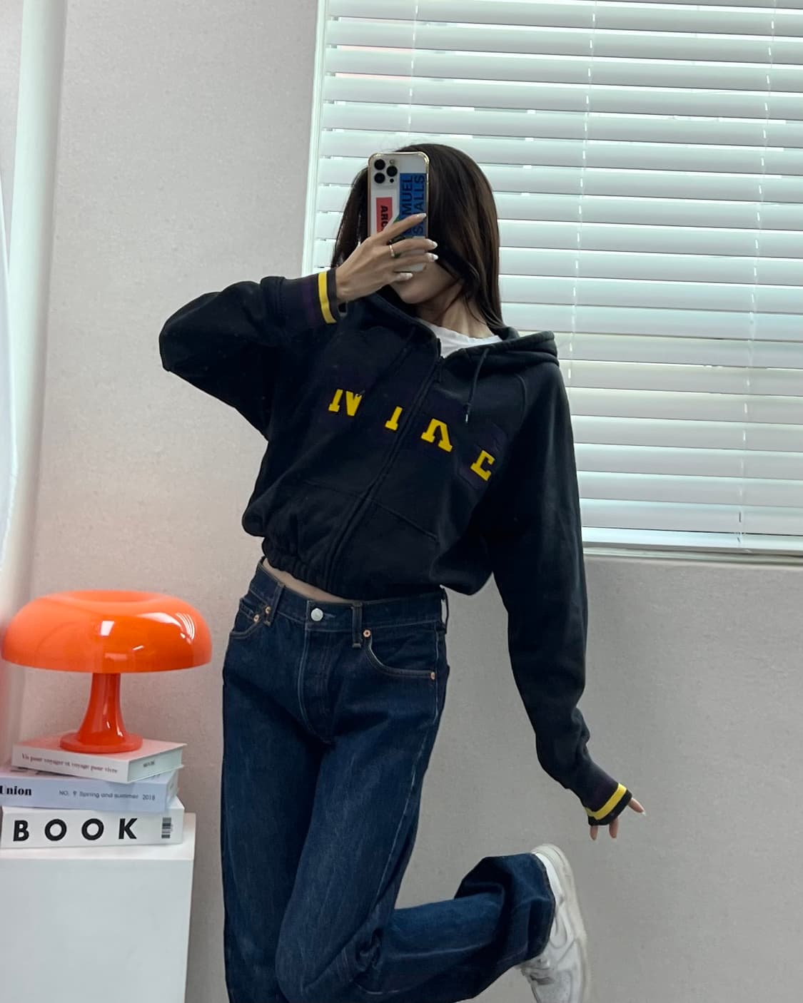 (WOMEN)나이키 크롭 후드-M1463 상품이미지6