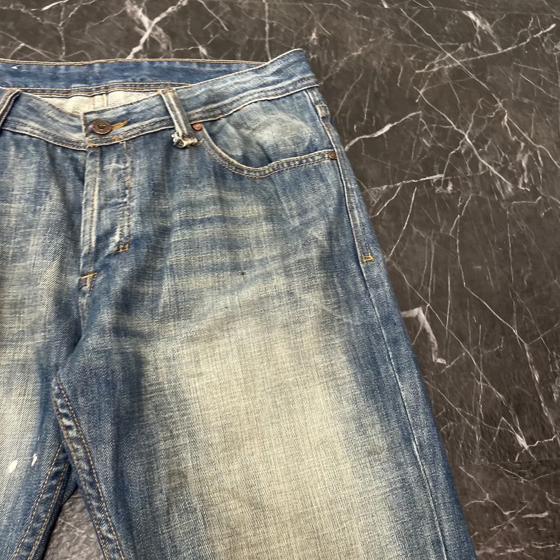 32in 디젤 워시드 부츠컷 와이드 데님 팬츠 상품이미지7