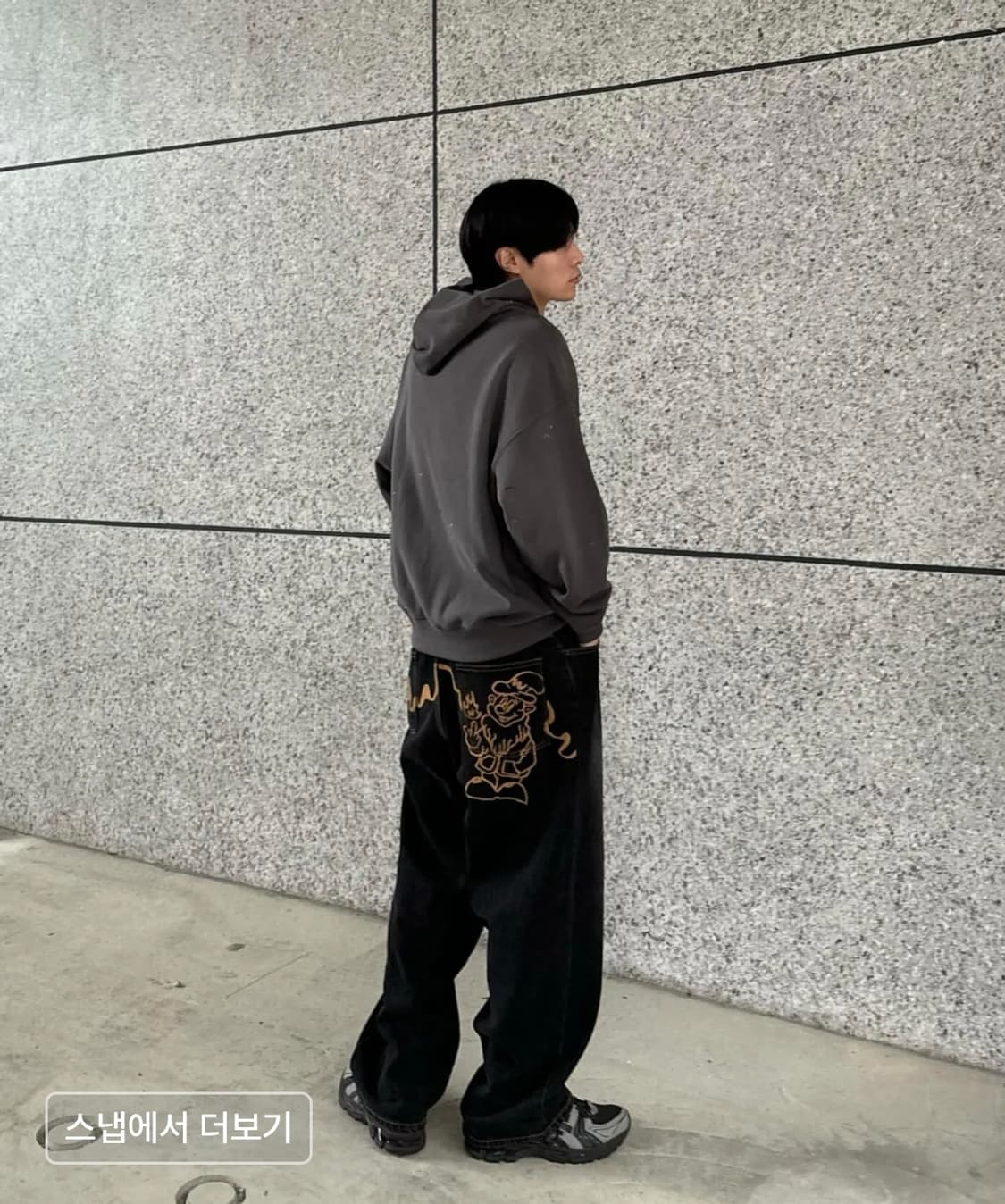 [M]위캔더스  DWARF DENIM PANTS (BLACK) 상품이미지2