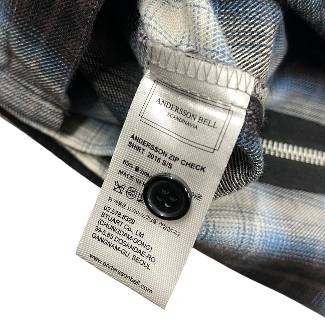 앤더슨벨 옴브레 체크셔츠 상품이미지6