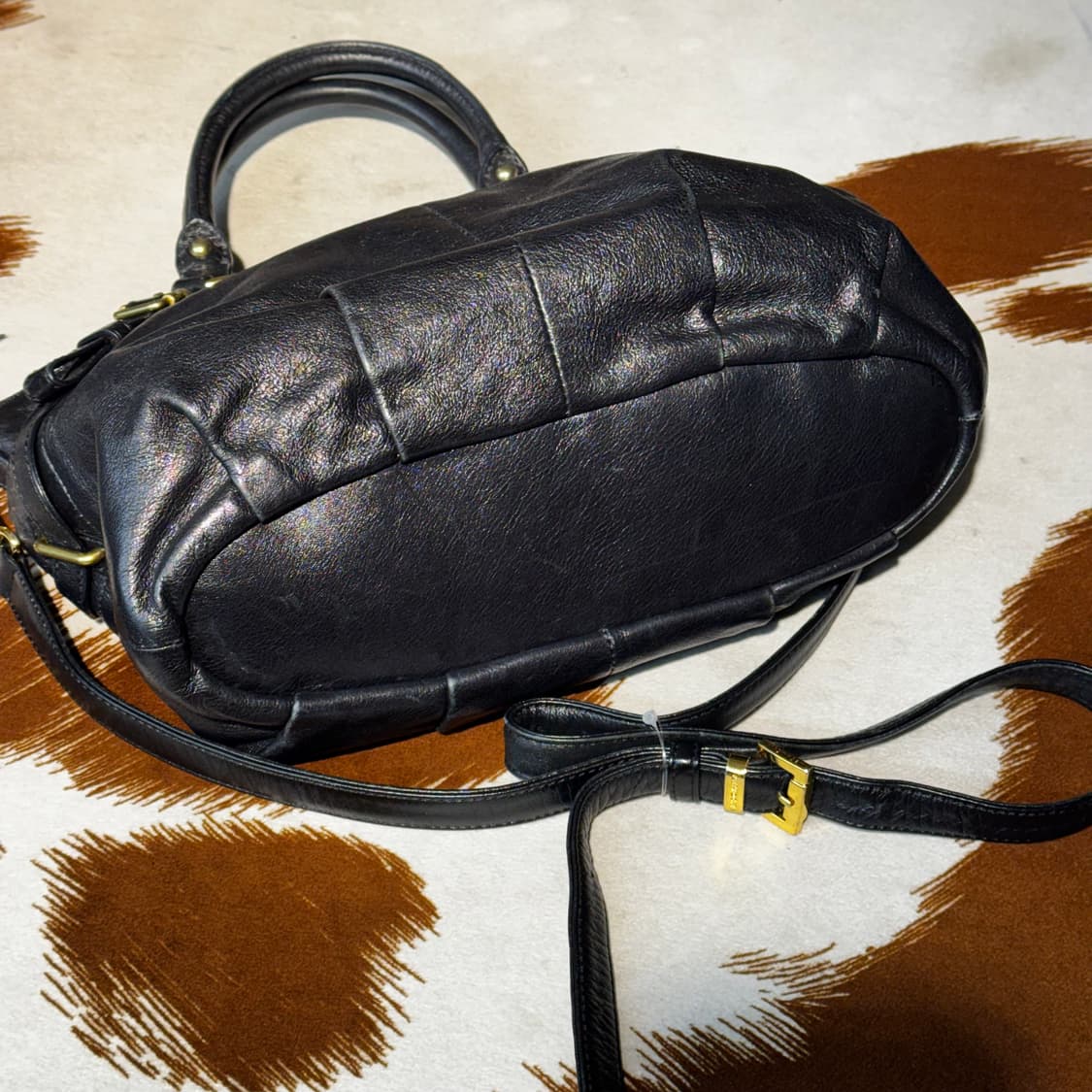 코치 레더 숄더백 크로스백 블랙 y2k 상품이미지9