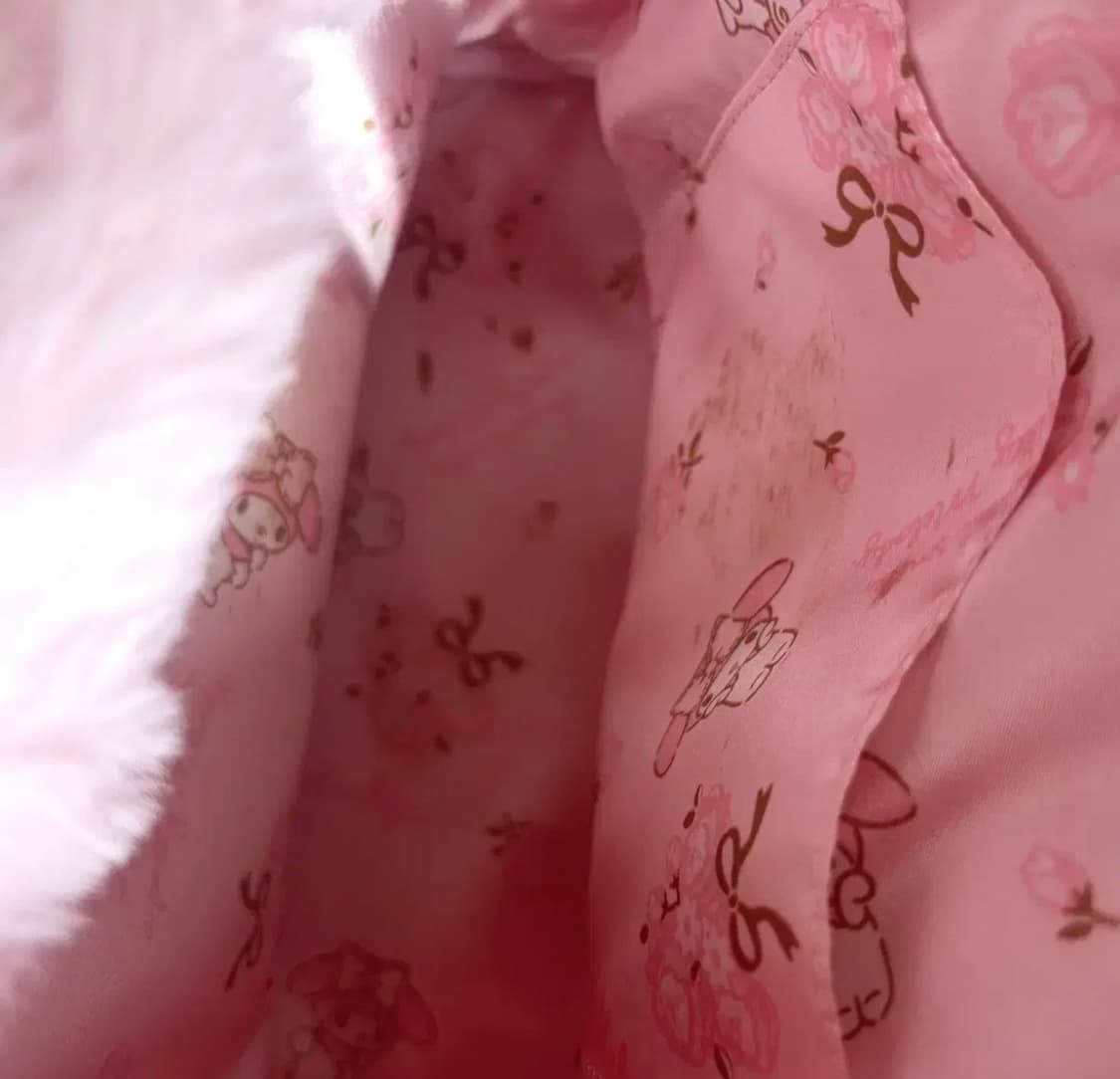 산리오 마이멜로디 핑크 퍼 가방 우사미미 히메갸루 러블리 상품이미지2