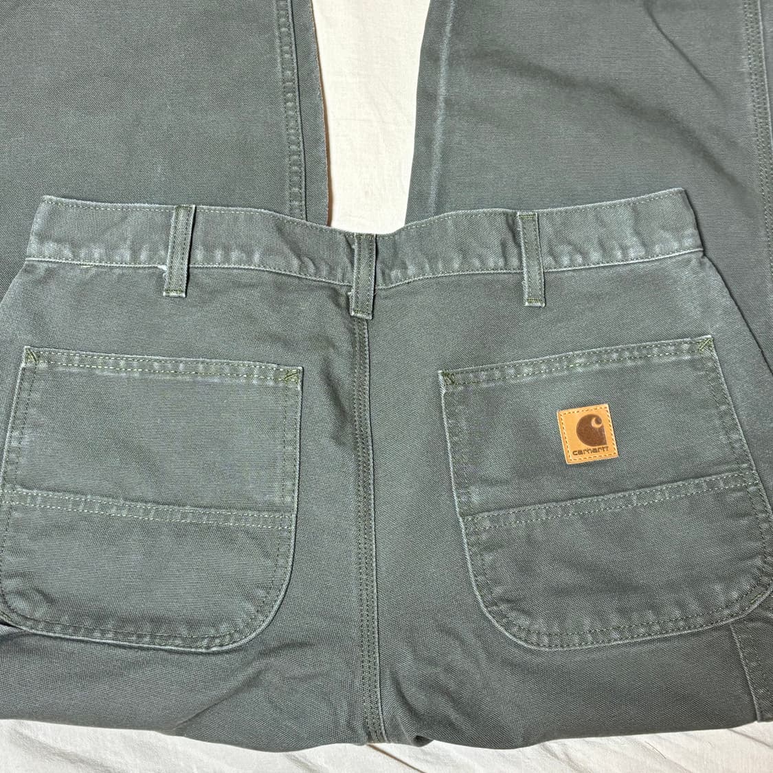 [34X32] 칼하트 싱글니 B11 모스 그린 워크팬츠 상품이미지1