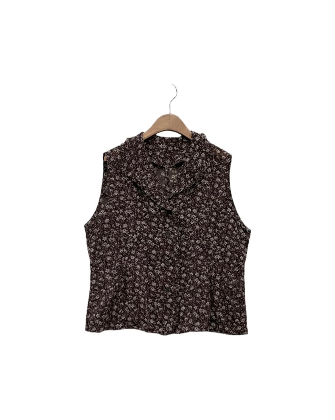 Floral Frill Sleeveless Blouse  상품이미지2