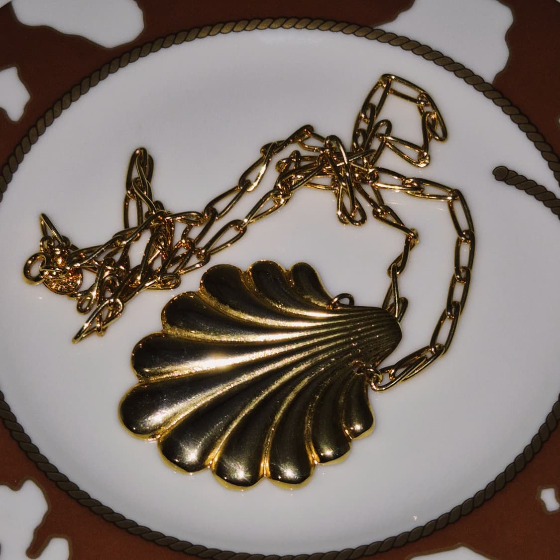 90s 프랑스 니나리치 대왕 조개 목걸이 상품이미지8