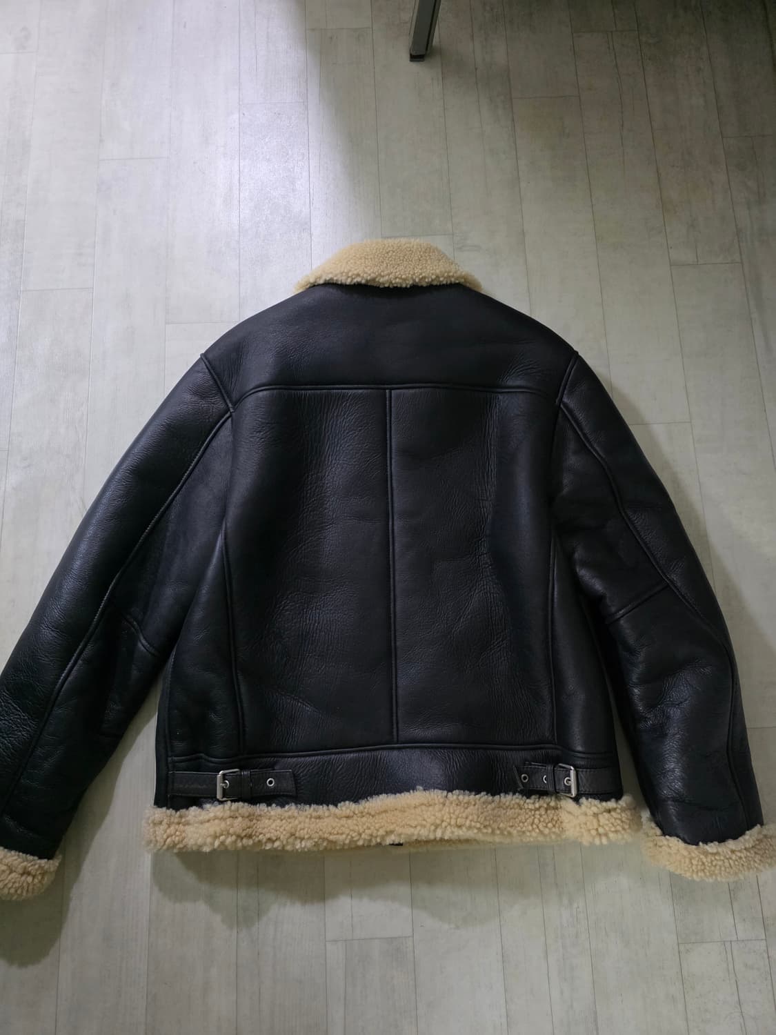 스페로네 클래식 B-3 램스킨 리얼 무스탕 L 상품이미지3