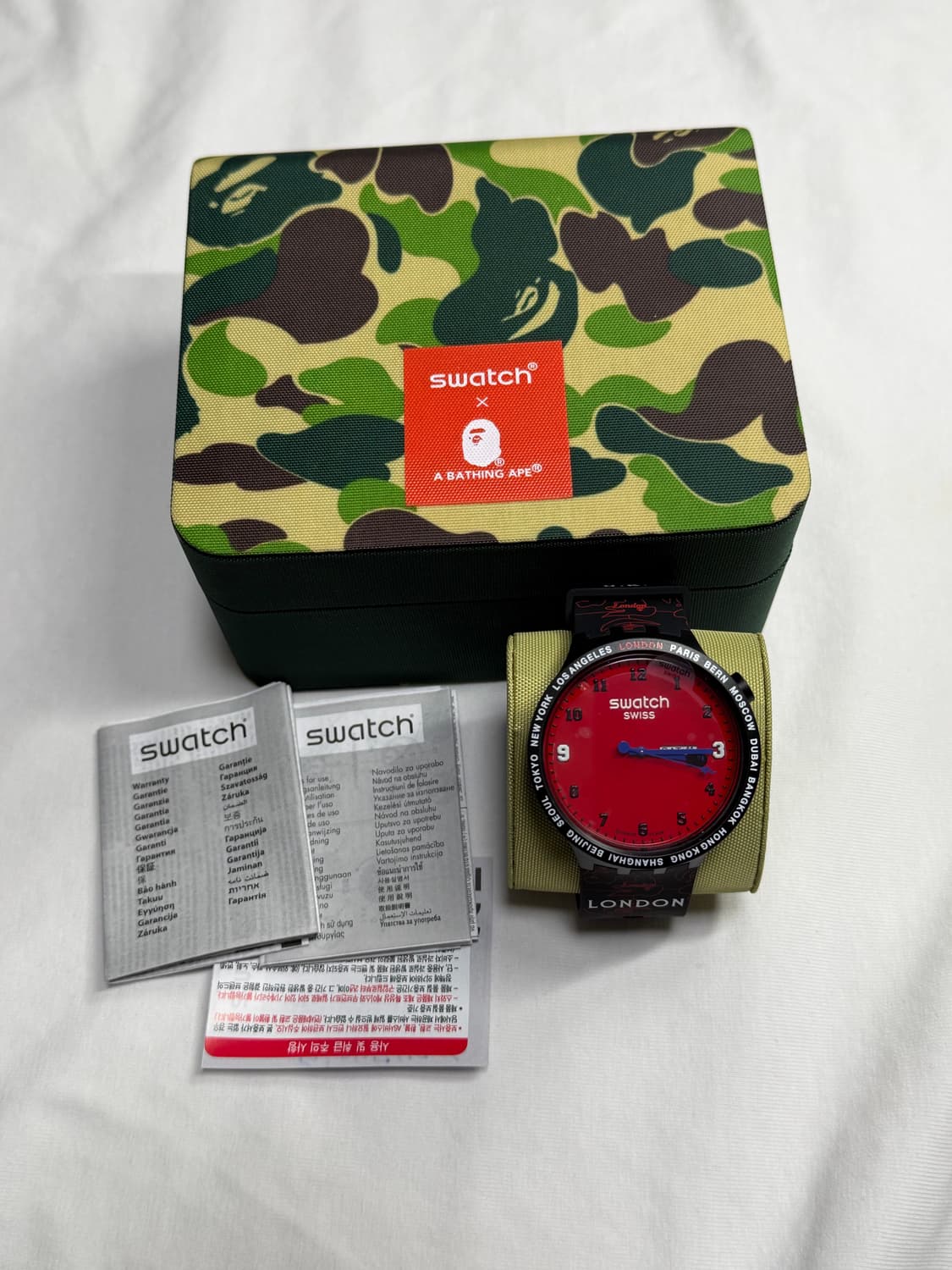스와치 베이프 시계 빅볼드 런던에디션 한정판 상품이미지1