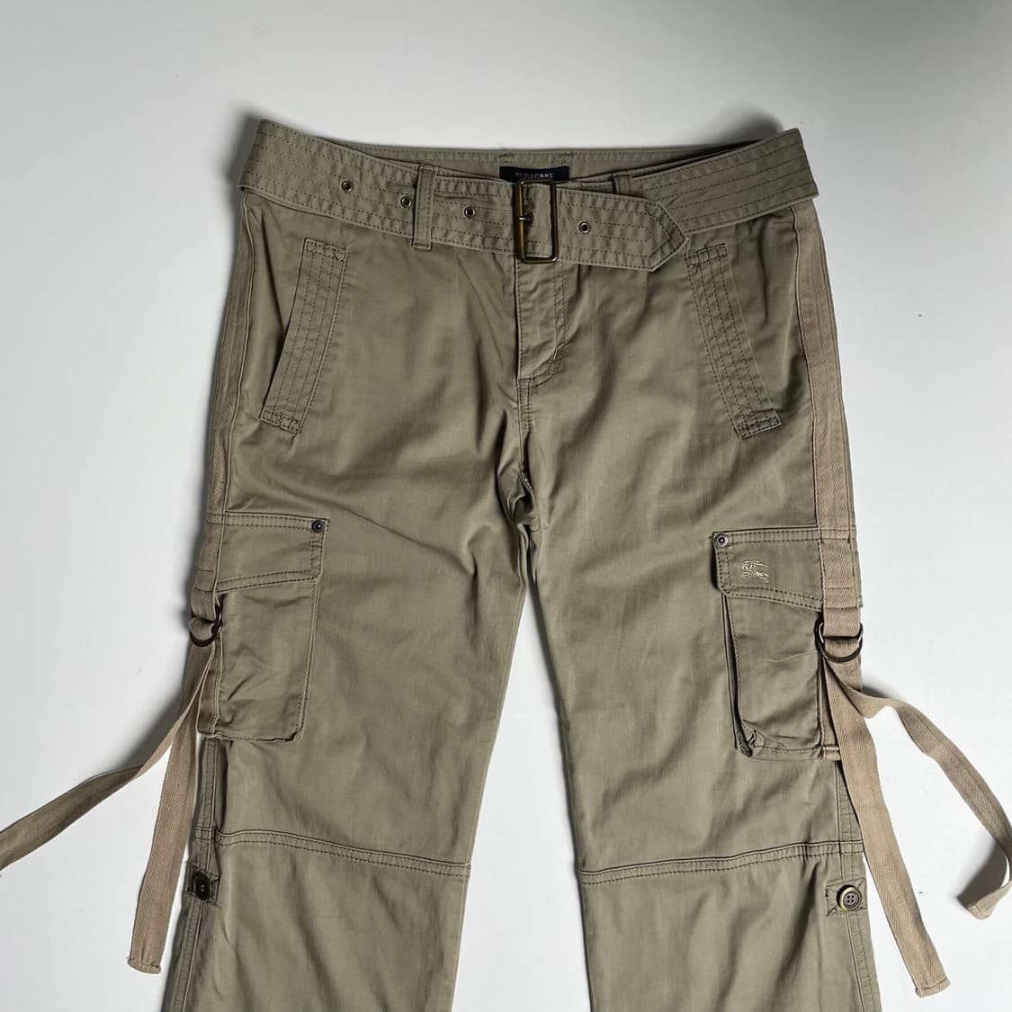 Burberrt 카키 벨트 7부 카프리 팬츠 상품이미지2