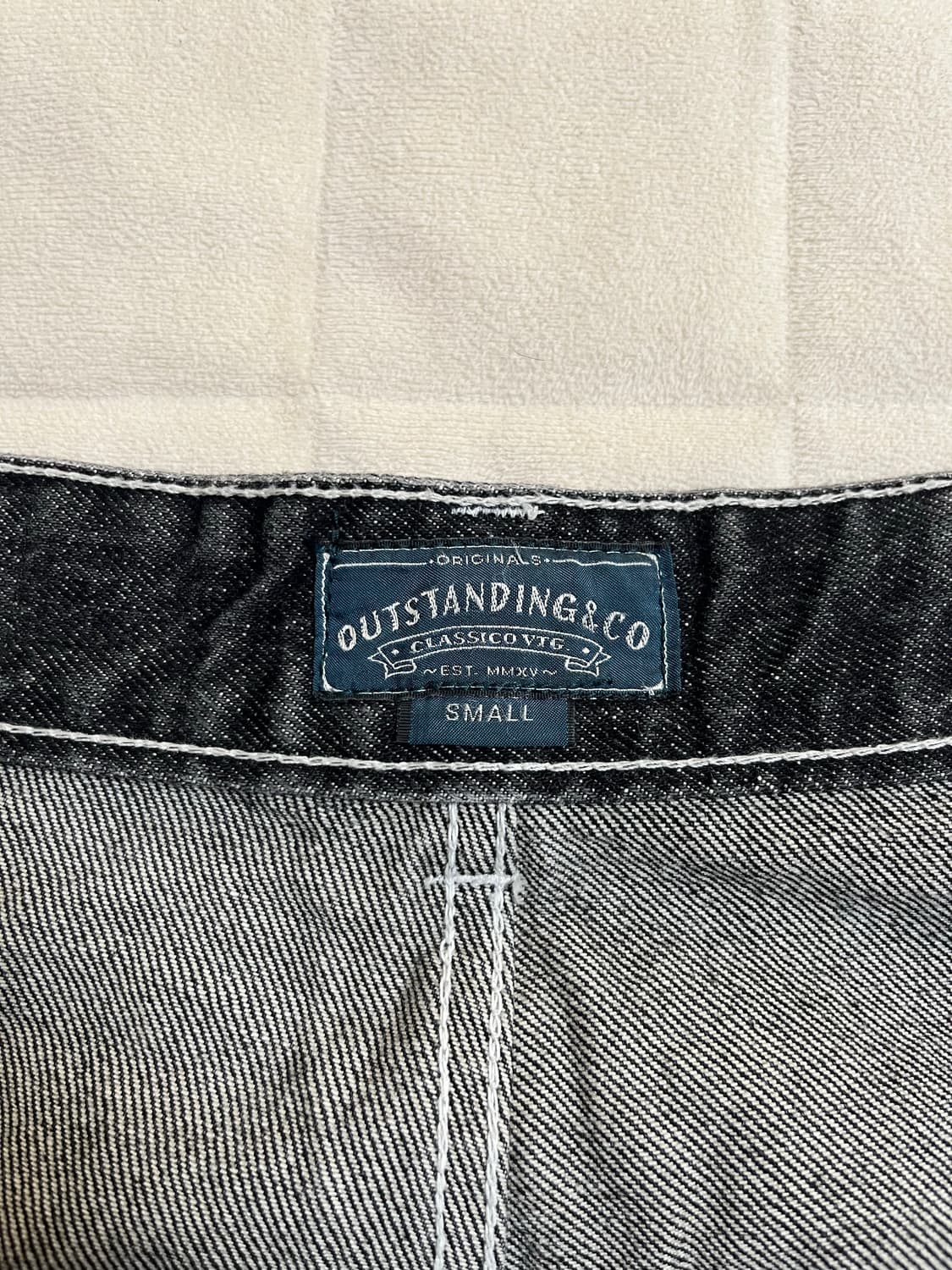 [S] 아웃스탠딩 루즈핏 카펜터 데님 블랙 상품이미지3