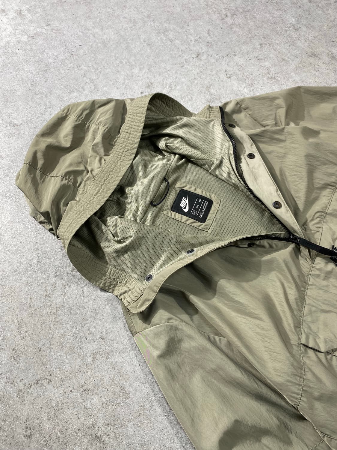 [XXL] Nike 나이키 라이트카키 하프집업 나일론 아노락 상품이미지4