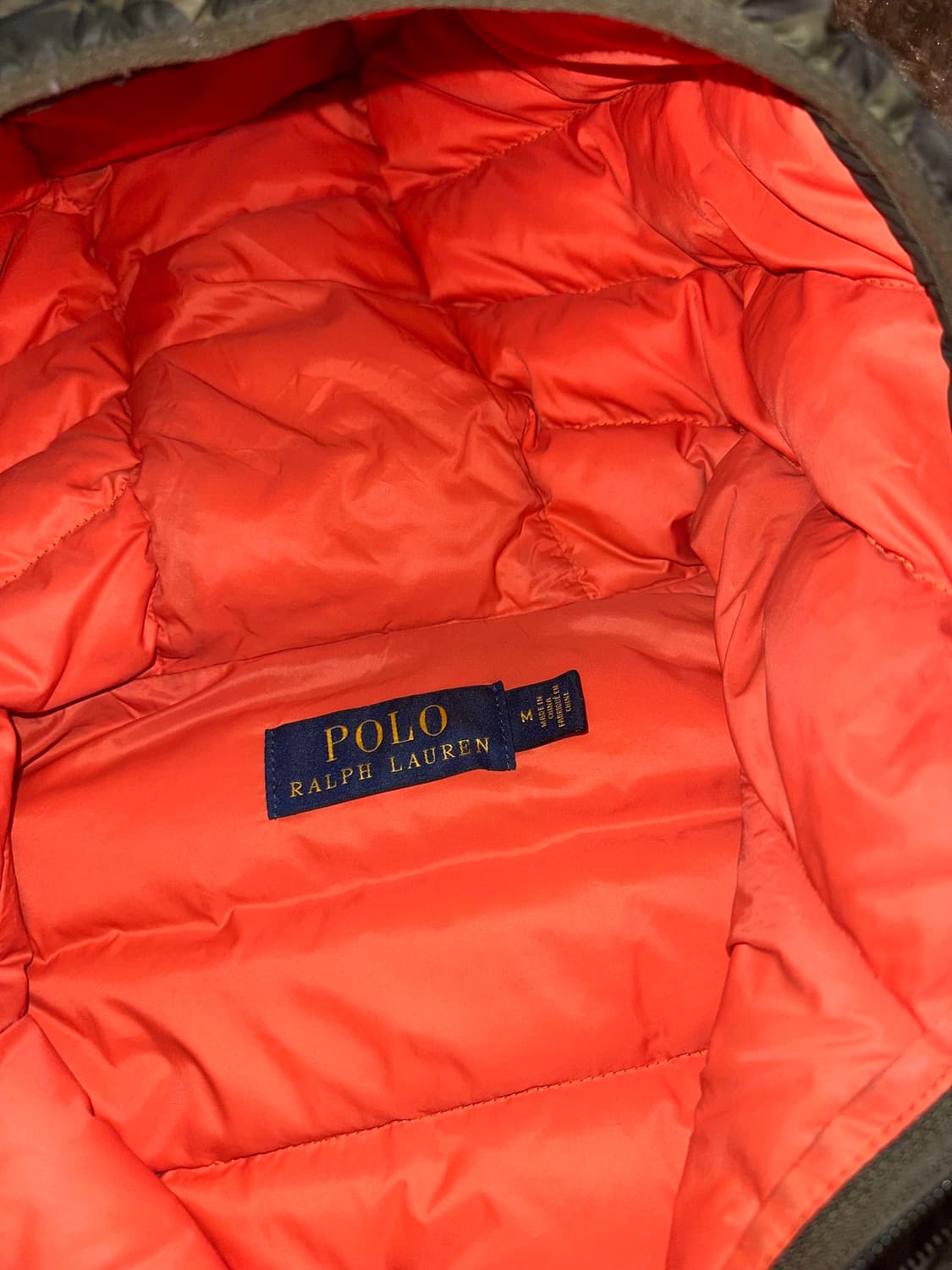 폴로 랄프로렌 카모 경량패딩m 상품이미지3