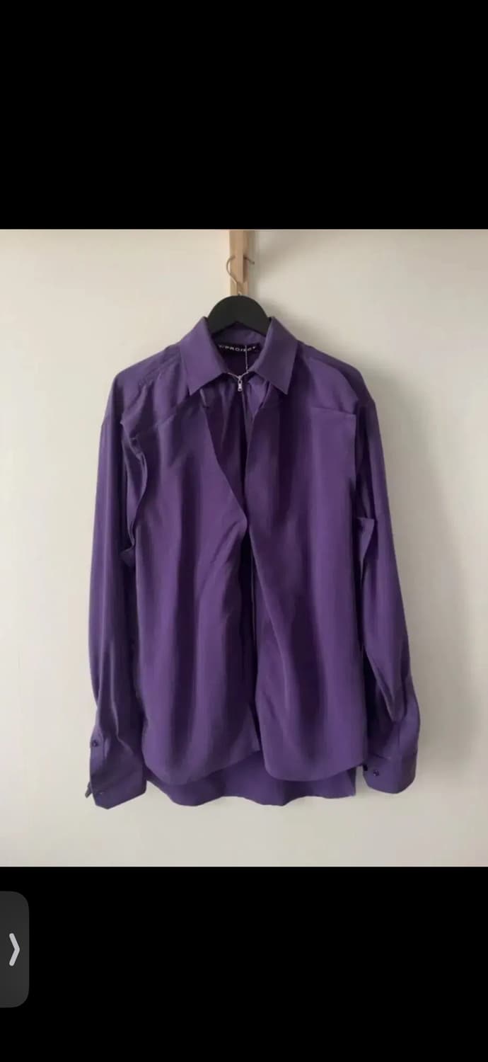 와이프로젝트 Y/PROJECT 집업셔츠 퍼플 XL 상품이미지1