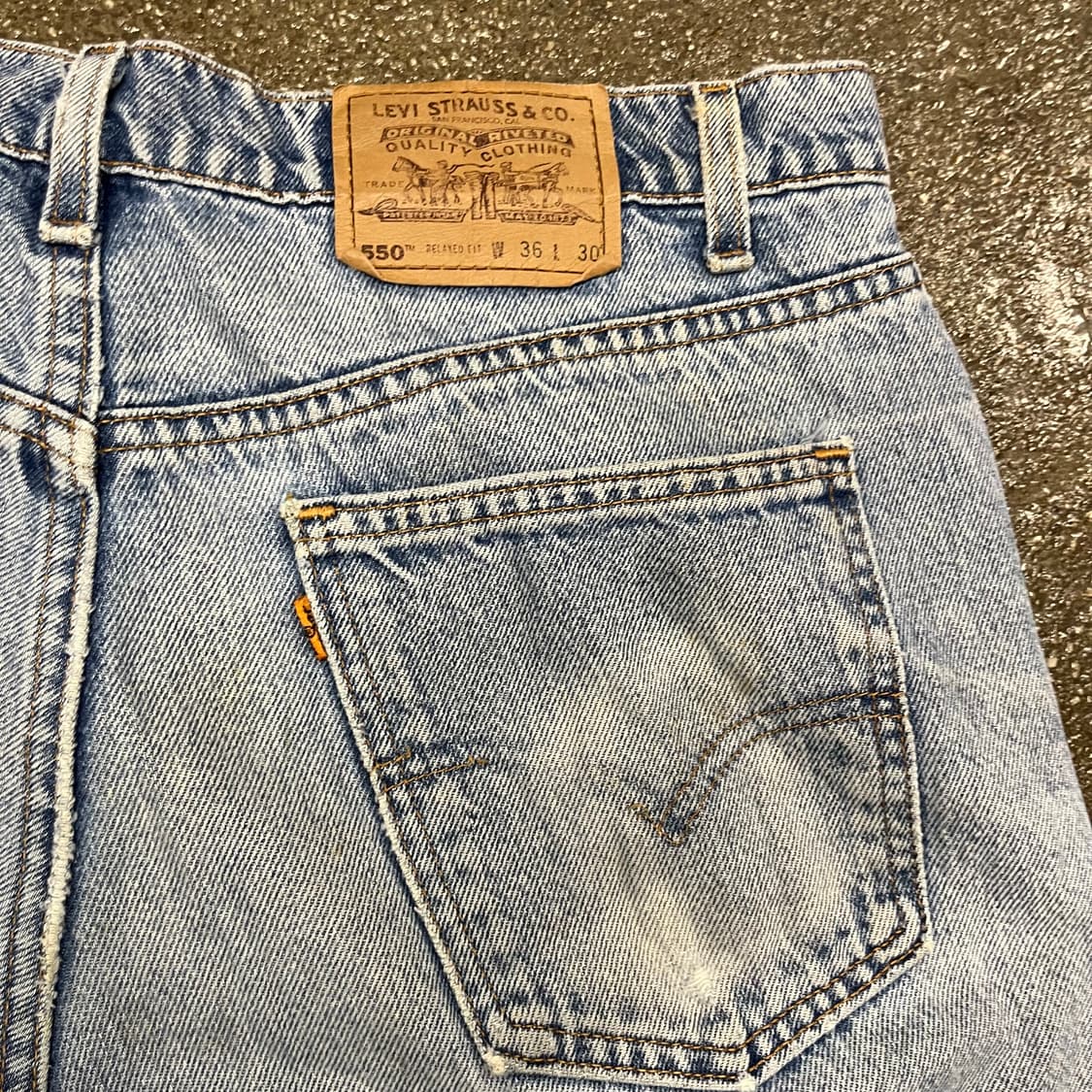 90s USA Levis550 데미지 팬츠 (35“) 상품이미지7