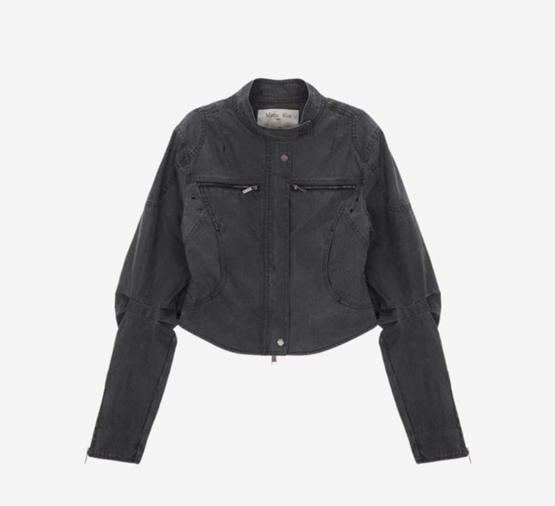 마뗑킴 데님 바이커 자켓 s 상품이미지1