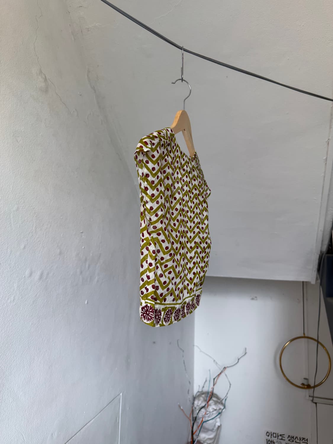 하구미 레이어드 패턴 크롭 볼레로 상품이미지7